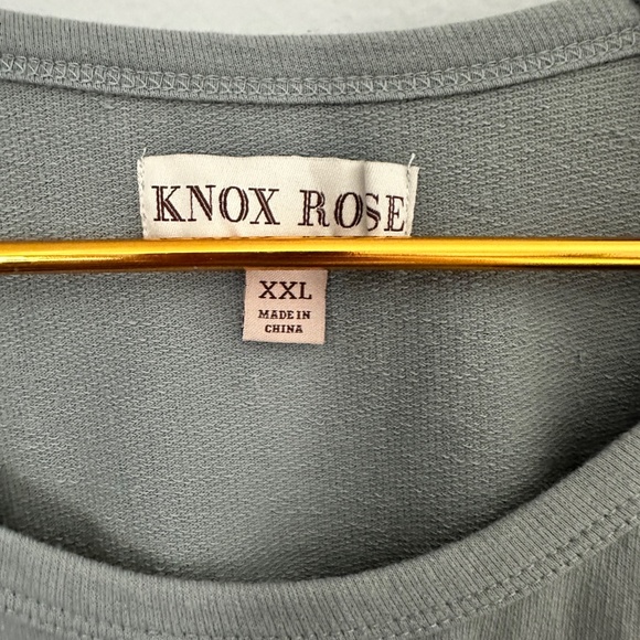 KNOX ROSE BLUE AMBRE COLD SHOULDERS LONG SLEEVE WITH DECORATIVE EMBROIDERY - Picture 3 of 6